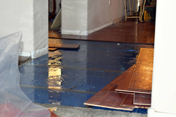 Professional Flood Damage Repair technician working in Como, WI